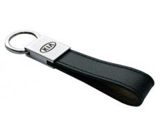 Кожаный брелок Kia Keyring, Leather Black
